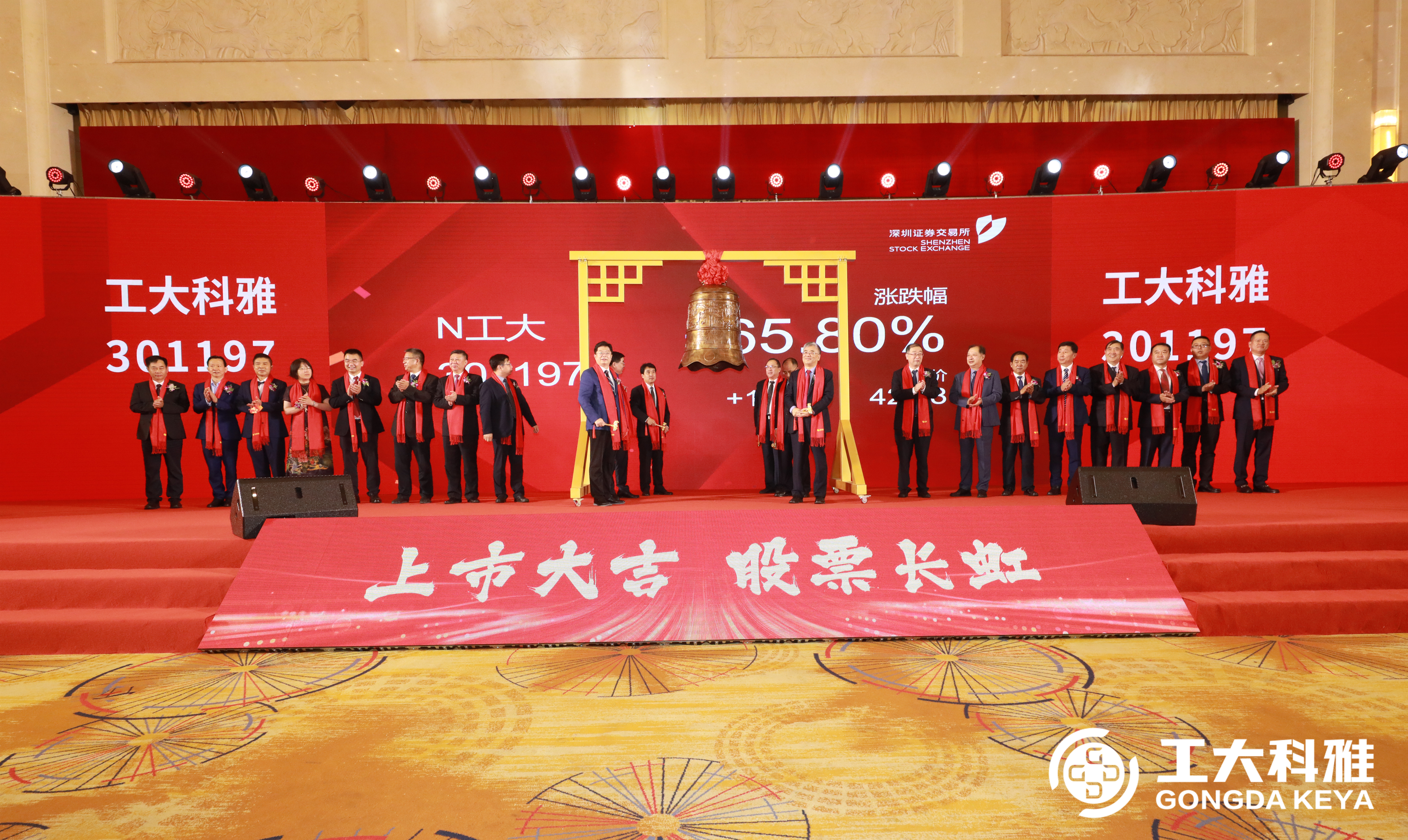 热烈祝贺工大科雅创业板成功上市!(图2) 热烈祝贺工大科雅创业板成功上市!(图2)